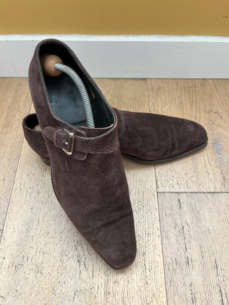 Santoni Herenschoenen maat 11, Bruin, Ophalen of Verzenden, Gespschoenen, Santoni