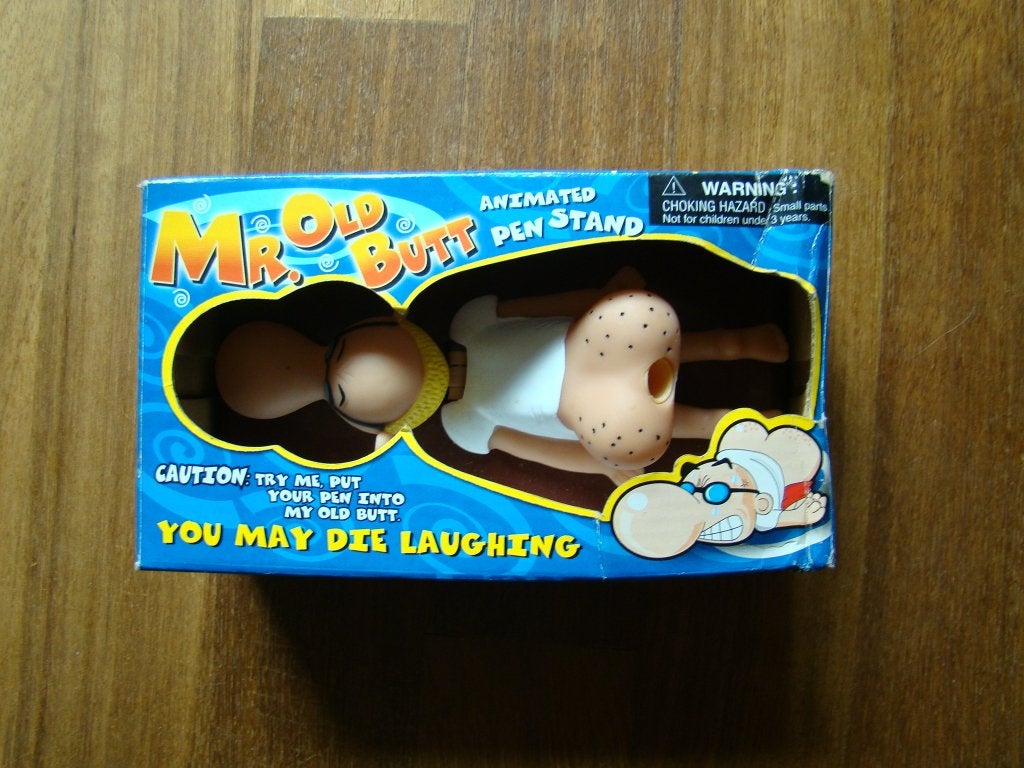 Mr .old but pen houder jaren 80 beweegt en geluid, Ophalen of Verzenden, Nieuw