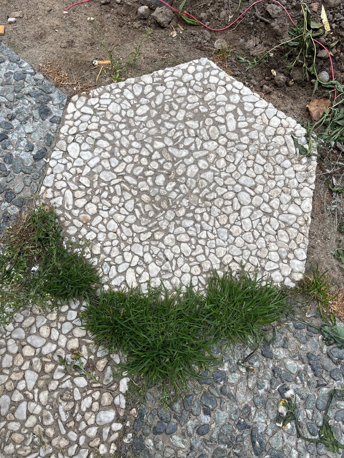 Gratis af te halen: Hexagon grondtegels voor moestuin, Ophalen, Overige materialen, Gebruikt, 5 tot 10 m²