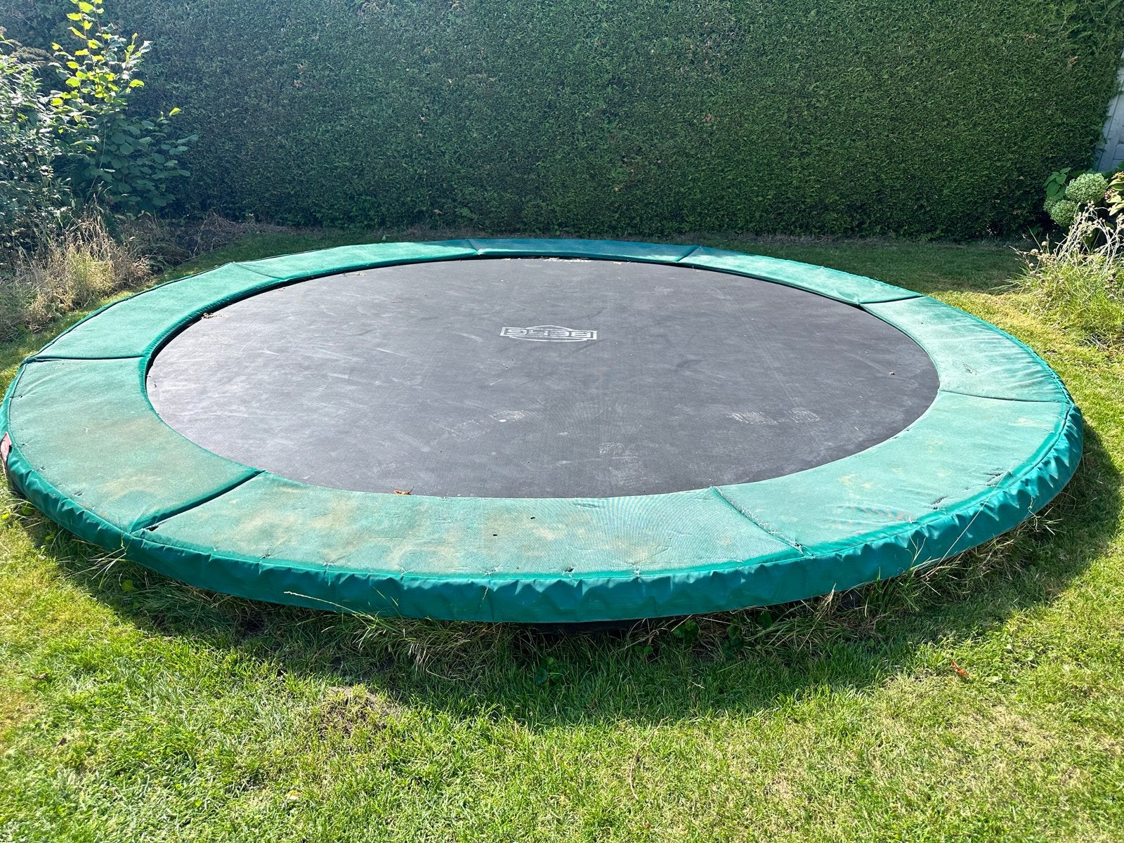 Berg InGround Champion Trampoline 380 cm met afdekhoes, Kinderen en Baby's, Speelgoed | Buiten | Trampolines, Ophalen, Gebruikt