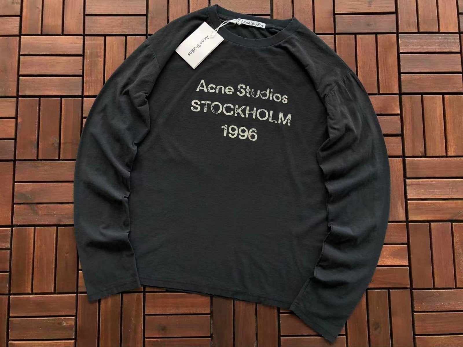 Acne Studios Stockholm 1996 T-shirt Zwart Maat S, Acne Studios, Verzenden, Zwart, Nieuw