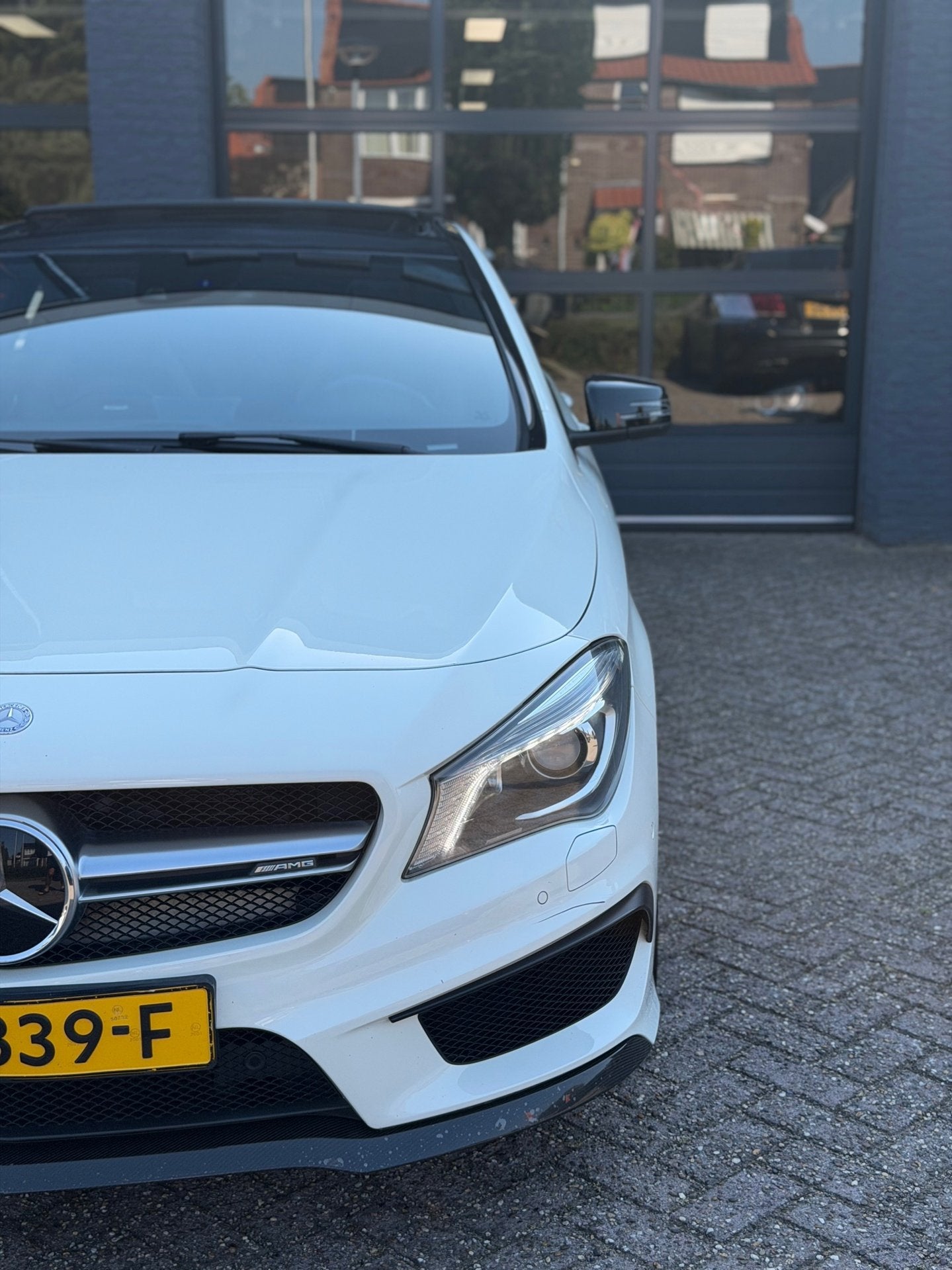 Mercedes-Benz CLA-klasse AMG 45 4MATIC Kuipstoel|Pano|Xenon|, Auto's, Automaat, CLA, Bi-Xenon koplampen, Gebruikt