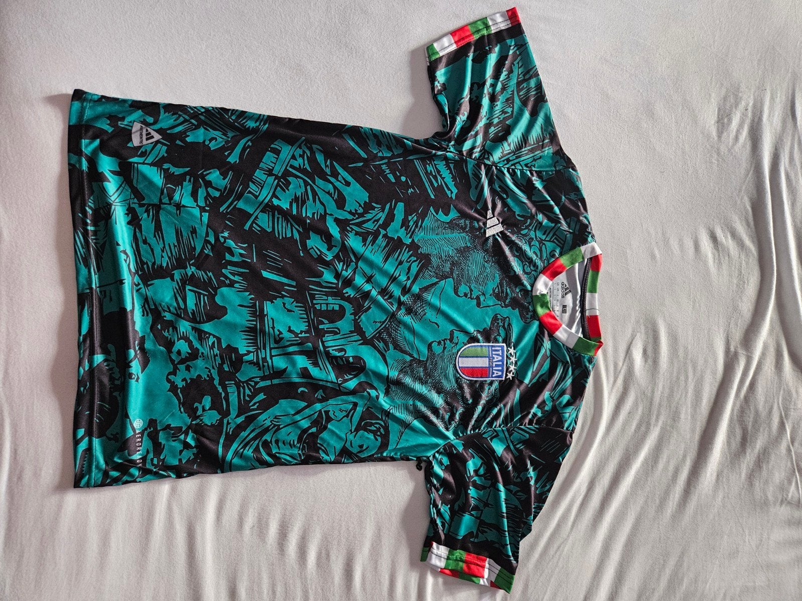Italie Voetbalshirt Maat L - Groen/Zwart, Ophalen, Maat 52/54 (L), Zo goed als nieuw, Adidas