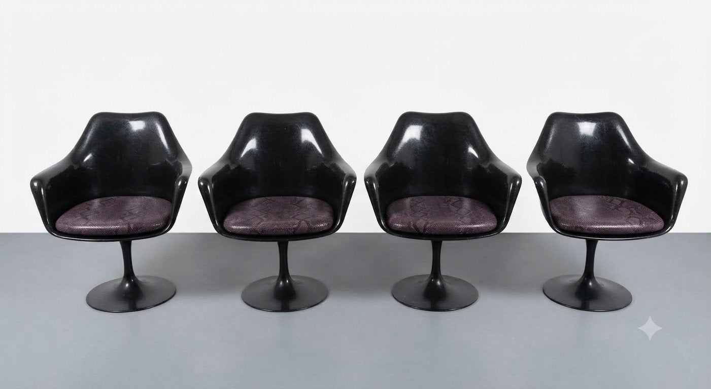 Vintage Tulip draaistoelen, design Eero Saarinen, Ophalen of Verzenden