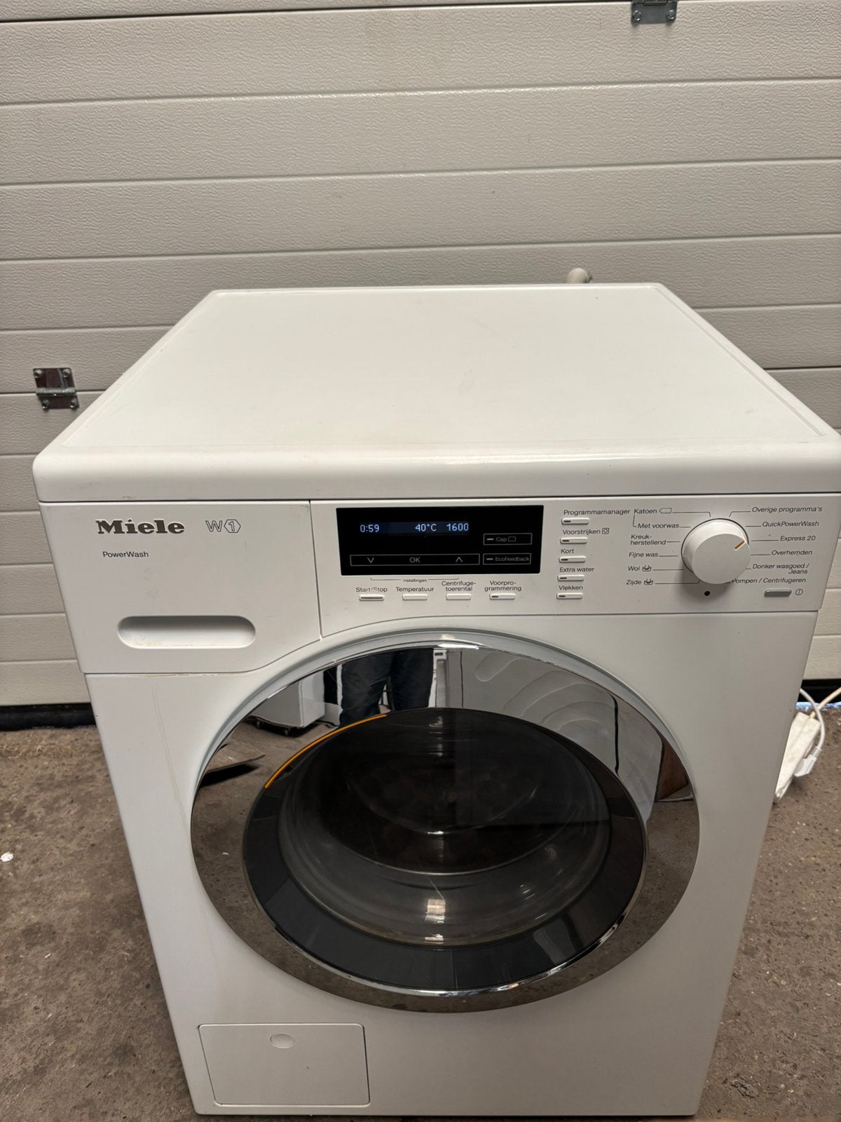 Miele PowerWash W1, 8 kilo , A+++, Witgoed en Apparatuur, Gebruikt, Ophalen of Verzenden, 1600 toeren of meer, Voorlader