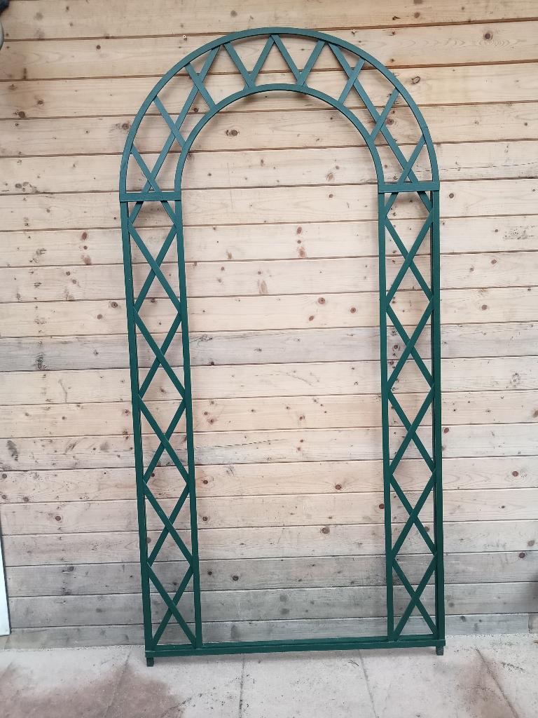 NIEUW HOUT ROZENBOOG TRELLIS KLIMREK GROEN  100 X 205, Ophalen, Nieuw