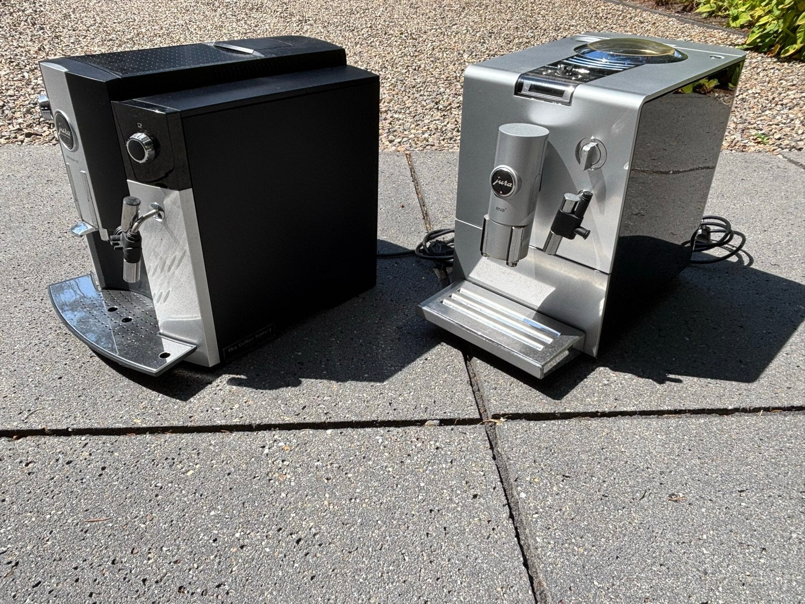 Jura Impressa C5 en Jura ENA 7 koffiemachines, Afneembaar waterreservoir, Gebruikt, Koffiemachine, Gemalen koffie