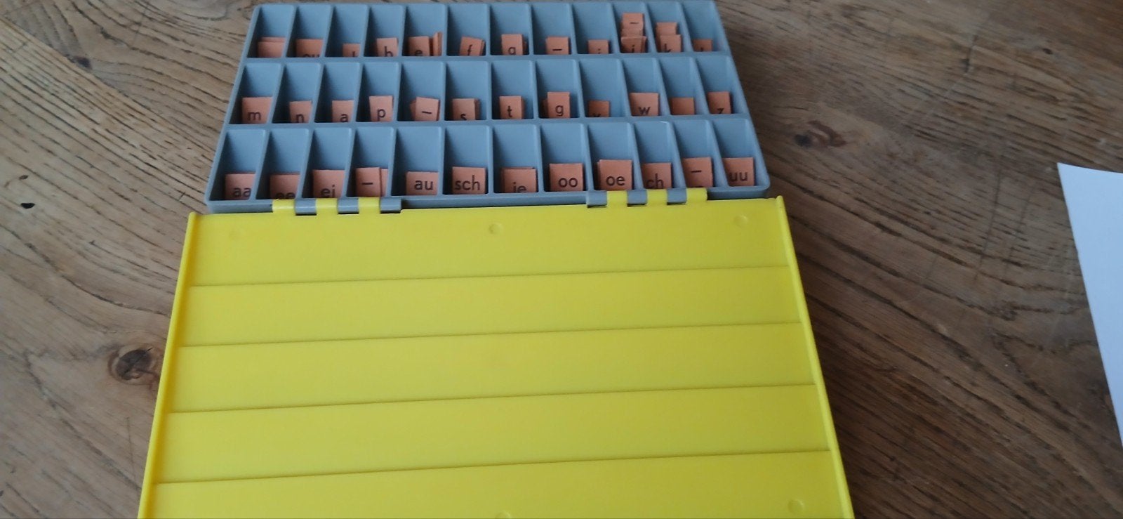 Letterdoosje om te leren lezen en spellen, Ophalen of Verzenden, Gebruikt, Taal en Lezen