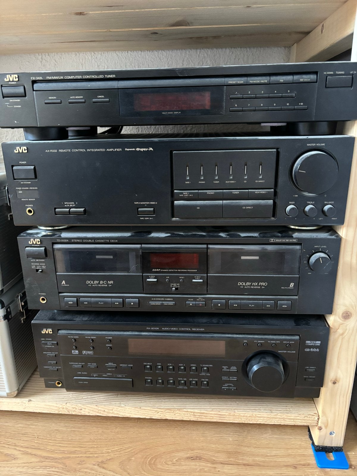 JVC stereo toren met Jamo Silhouette luidsprekers, Audio, Tv en Foto, Stereo-sets, Gebruikt, JVC, Losse componenten, Ophalen