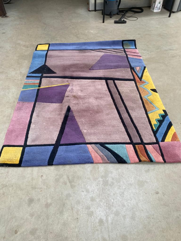 Vintage art deco kleed 240x170cm, Ophalen, Gebruikt, Rechthoekig
