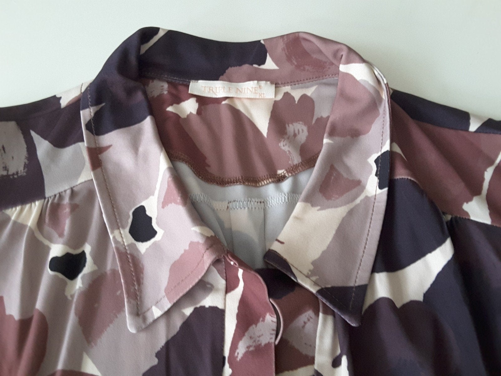 Vintage blouse Triple Nine - XL, Triple Nine, Meerkleurig, Maat 42/44 (L), Ophalen of Verzenden