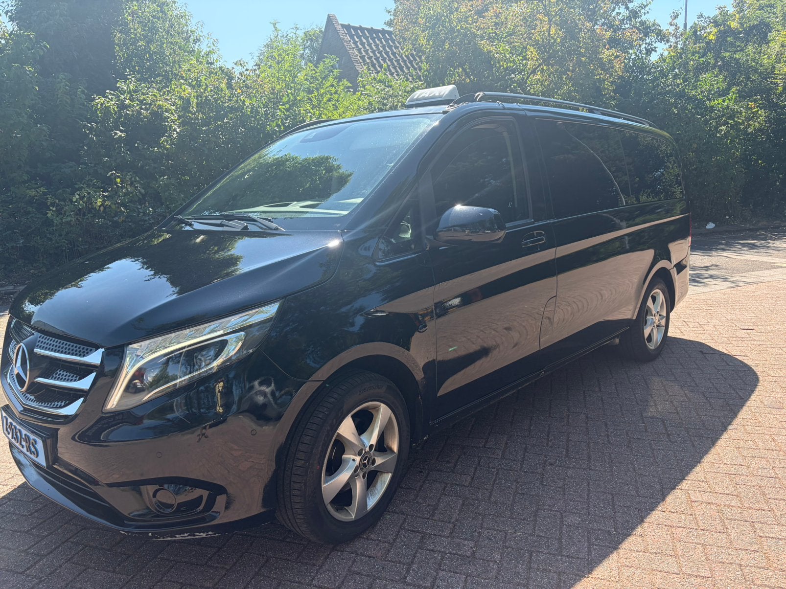 Mercedes-Benz Vito Tourer 116CDI L 2018 Zwart Export/Handel, Auto's, Automaat, Achterwielaandrijving, 2000 kg, Leder