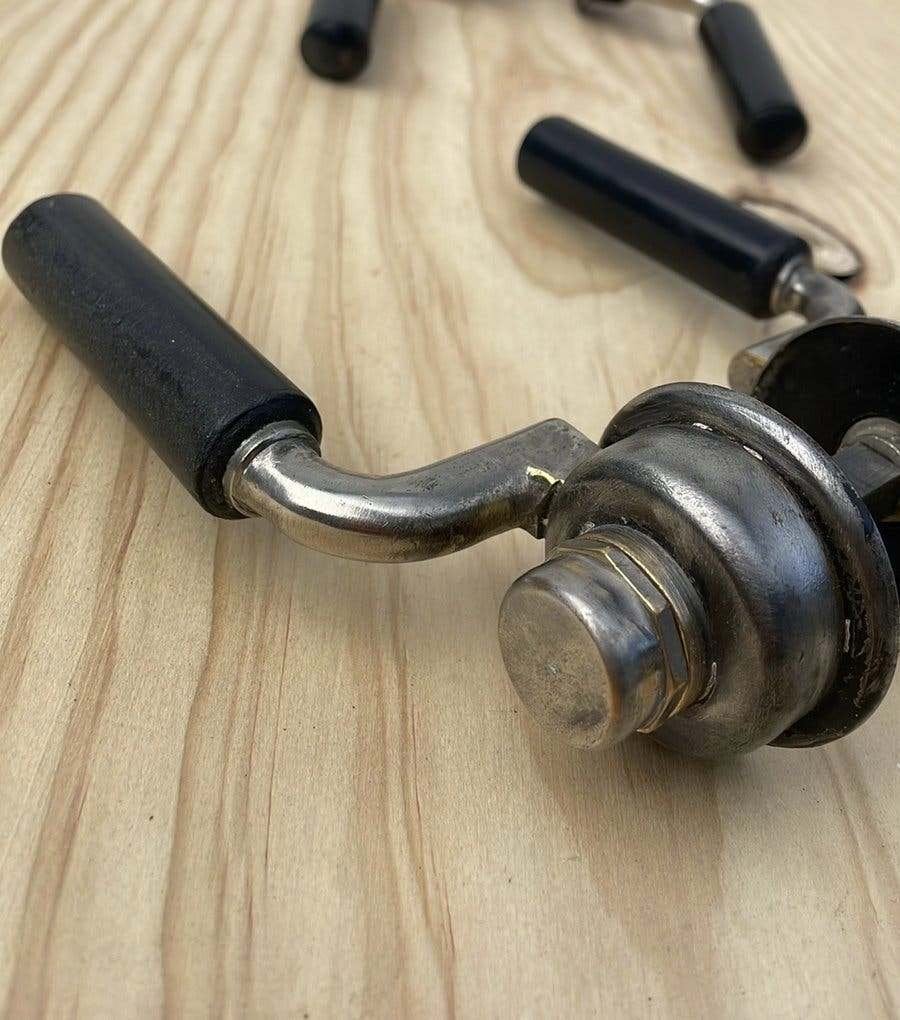 1x BAUHAUS Deurklink ART DECO 1930 Bakeliet Jaren 30 kruk, Antiek en Kunst, Ophalen of Verzenden