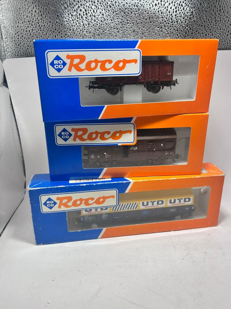 Roco 3 goederenwagons van de NS, B, Gelijkstroom, A, Wagon