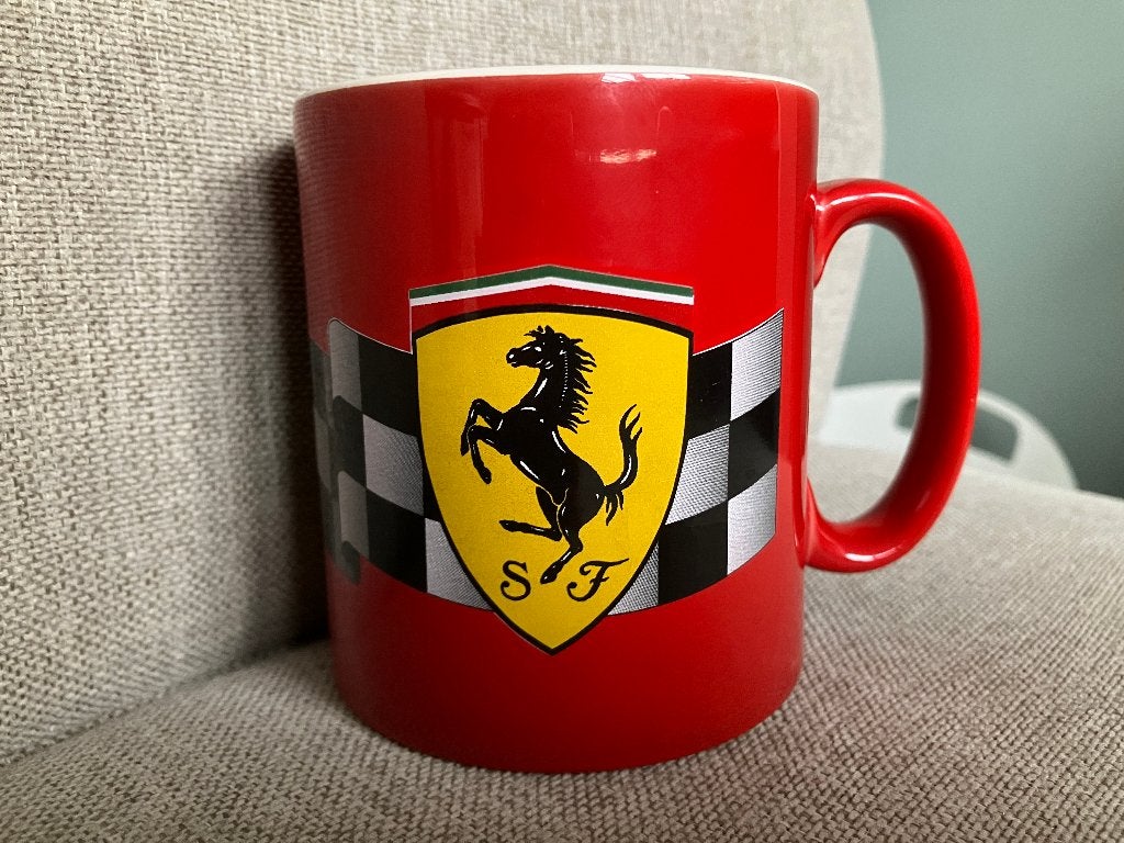 ✅ Ferrari F2002 mok Michael Schumacher Barrichello Formule 1, Ophalen of Verzenden, Zo goed als nieuw, Formule 1