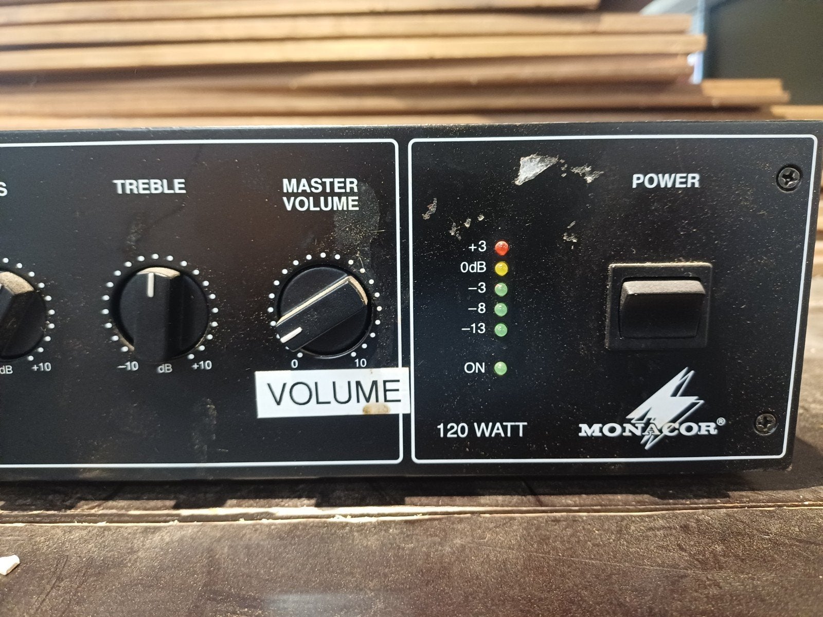 Monacor PA-900 Amplifier, Ophalen of Verzenden, 120 watt of meer, Overige merken
