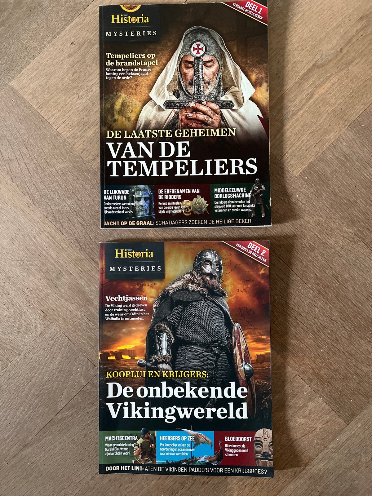 Historia Mysteries: Tempeliers & Vikingen (Deel 1 & 2), Ophalen of Verzenden, 20e eeuw of later, Zo goed als nieuw