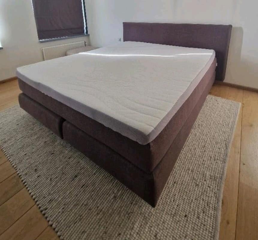 Twee persoons Auping boxspring 200x180 in uitstekende staat, Ophalen, Tweepersoons, Zo goed als nieuw, 180 cm
