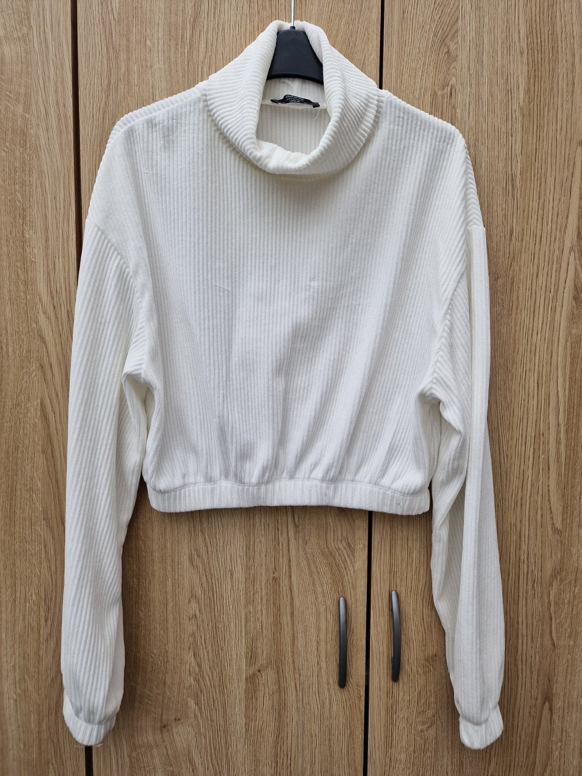 NIEUW Berschka witte Croptrui mt M zachte stof, Ophalen, Nieuw, Maat 36 (S), Wit