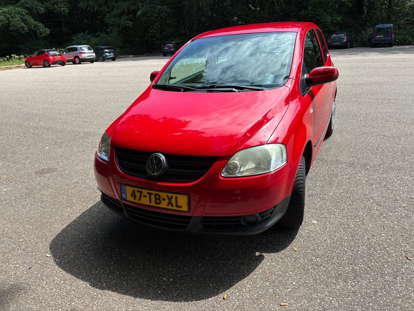 Volkswagen Fox 1.2 40KW 2006 Rood, Auto's, Voorwielaandrijving, 4 stoelen, 1198 cc, 973 kg