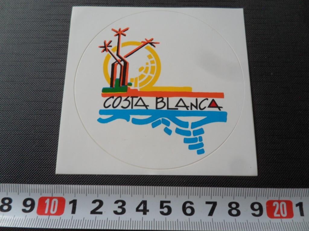 sticker Spanje Costa Blanca, Ophalen, Zo goed als nieuw