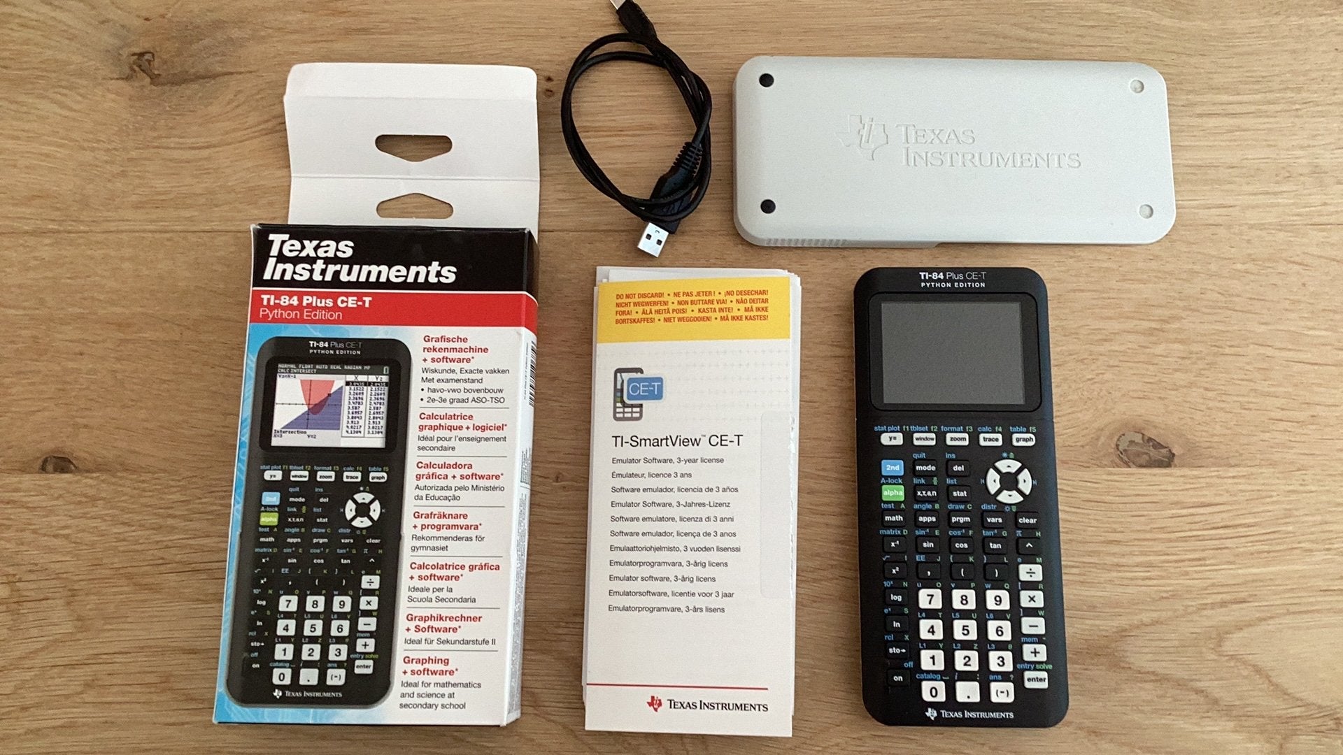 Grafische reken machine TI-84 Plus CE-T Python Edition, Ophalen of Verzenden, Zo goed als nieuw