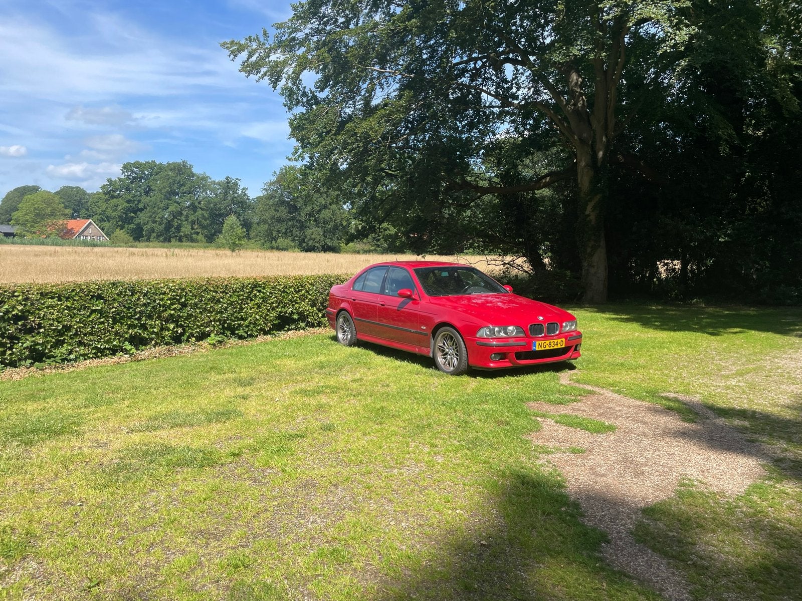 BMW 5-Serie 4.9 I M5 1999, Imola Rood!, Auto's, BMW, Particulier, 5-Serie, ABS, Airbags, Airconditioning, Alarm, Boordcomputer