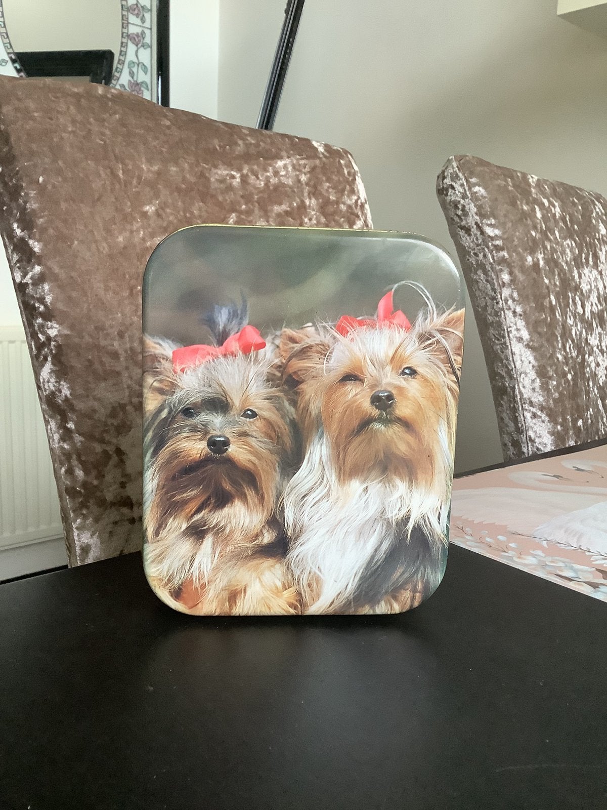 Vintage honden blik, Ophalen of Verzenden, Zo goed als nieuw