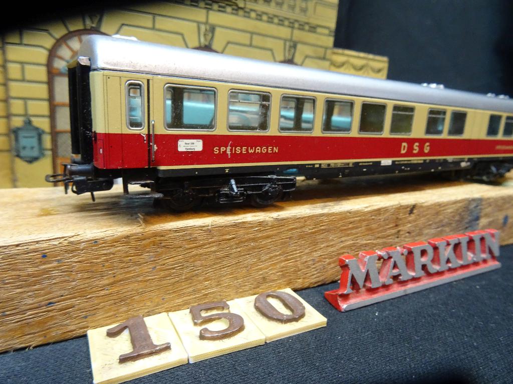150=Marklin 4057 TEE rijtuig van de Duitse spoorwegen.135, Wisselstroom, Gebruikt, Wagon, Ophalen of Verzenden