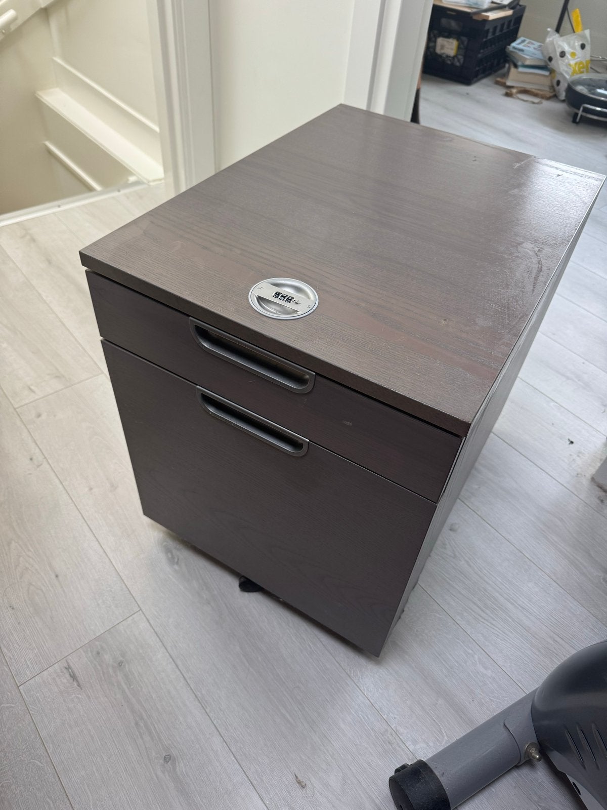 IKEA Galant ladeblok op wielen, grijsbruin, Ophalen, Minder dan 50 cm, Gebruikt, 1 of 2 laden