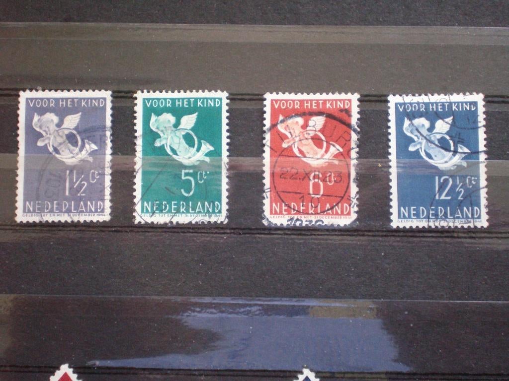 nederland nvph 289-292 gebruikt ( S 677)..€ 0,40, Verzenden