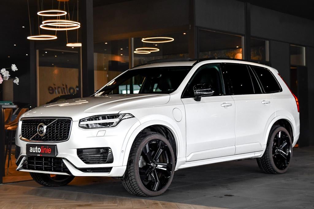 Volvo XC90 2.0 T8 Twin Engine AWD R-Design Polestar+. Pano,, Gebruikt, 4 cilinders, 7 stoelen, Wit
