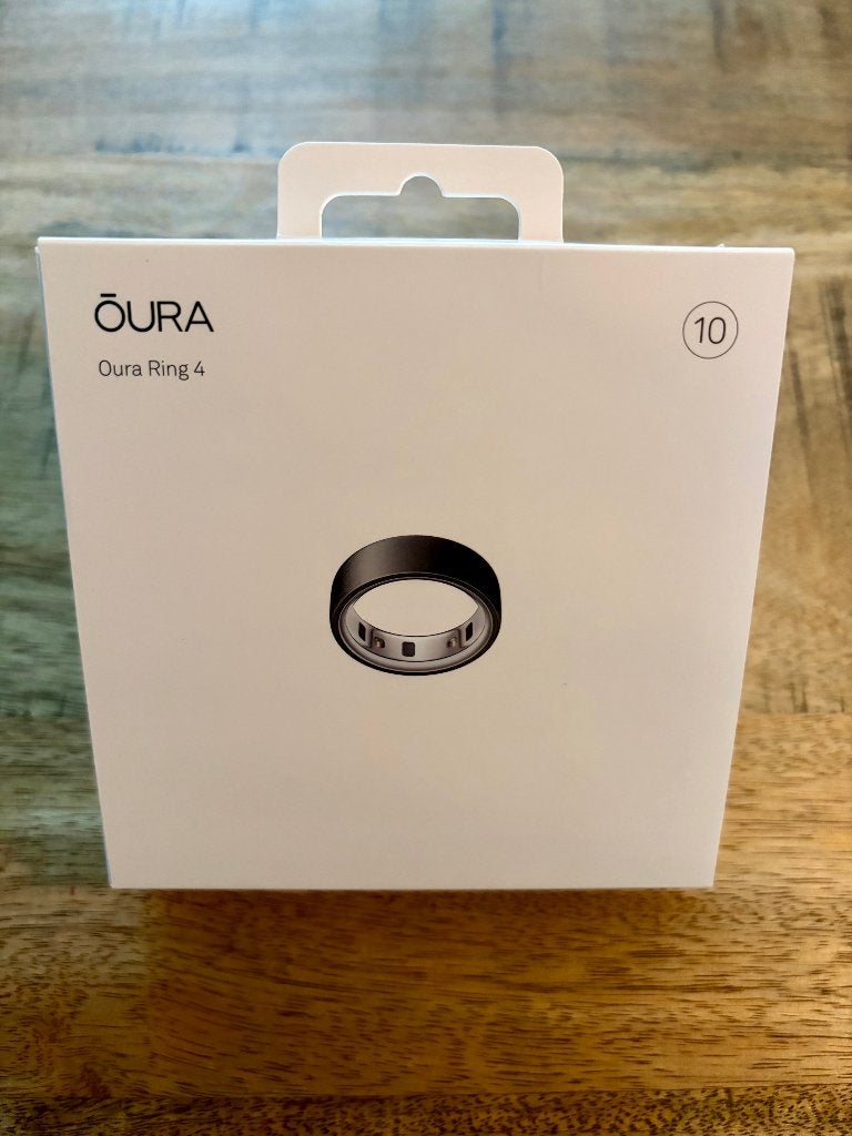 Oura Ring 4 Stealth Black + Charging Case | Maat 10, Oura, Zwart, IOS, Ophalen of Verzenden