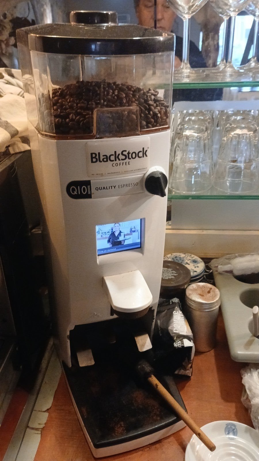 Blackstock Q10 Koffiemolen en Ottima Espressomachine, Stoompijpje, Gebruikt, 10 kopjes of meer, Combi