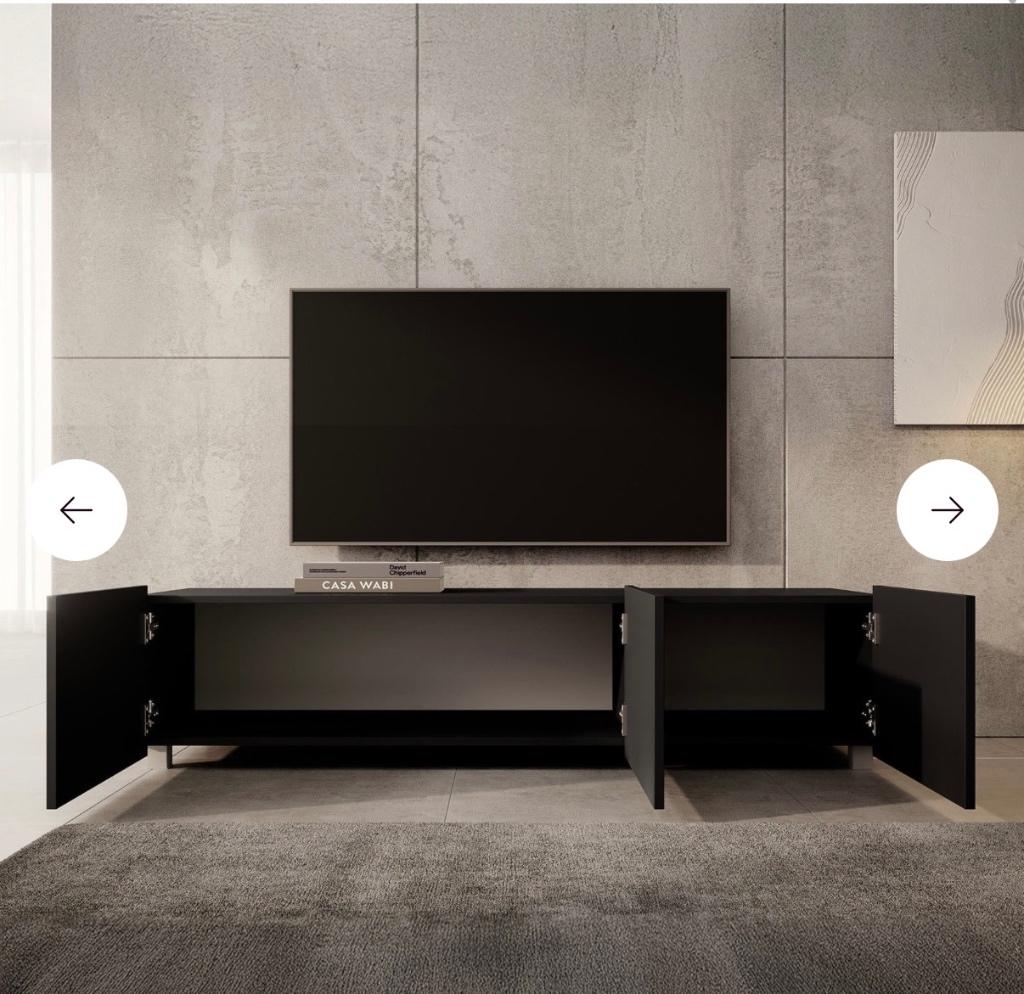Meubella hoogglans tv meubel, Ophalen, Gebruikt, 100 tot 150 cm, Minder dan 100 cm