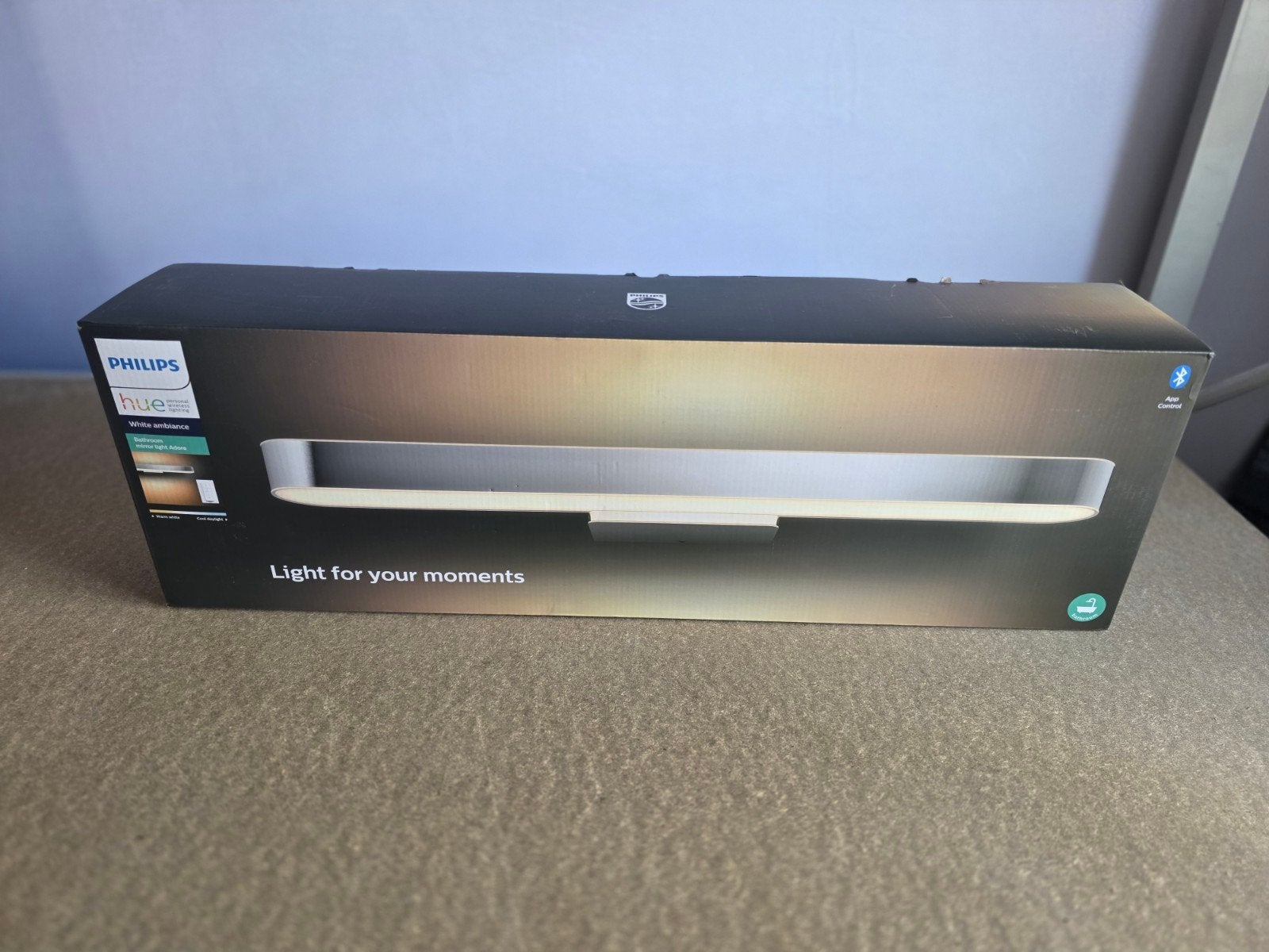 Philips Hue Adore Badkamer Spiegelverlichting Chroom, Metaal, Met afstandsbediening, Signify Holding, Overige fittingen