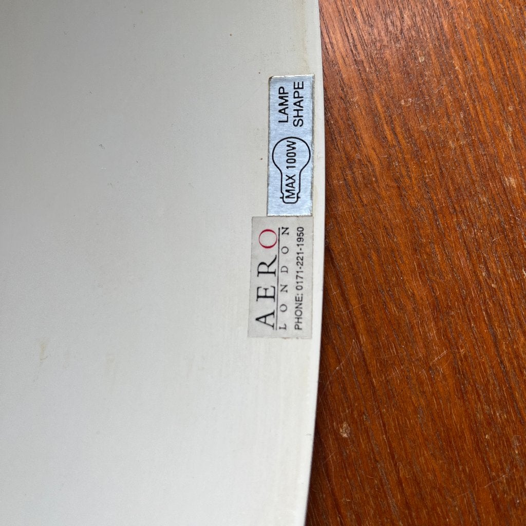 Vintage aluminium hanglamp Aero of London jaren 90, Gebruikt, Vintage, Ophalen of Verzenden, Aluminium