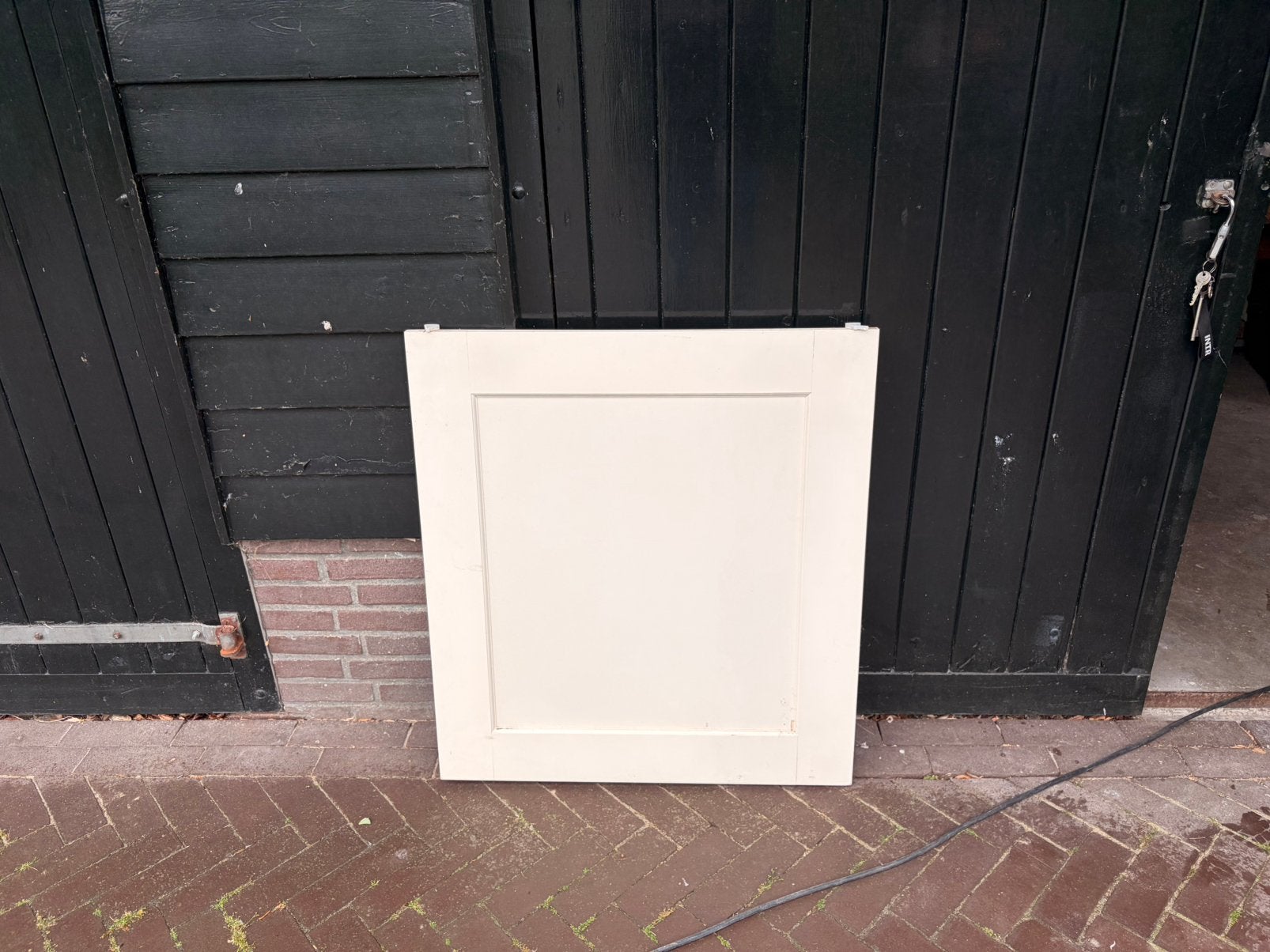 Paneeldeuren van mdf-hout op schuifrails, Ophalen