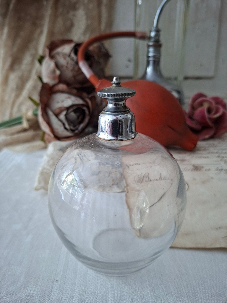 Oud Frans bolvormig parfumflesje 'PiFrance', Antiek en Kunst, Ophalen of Verzenden