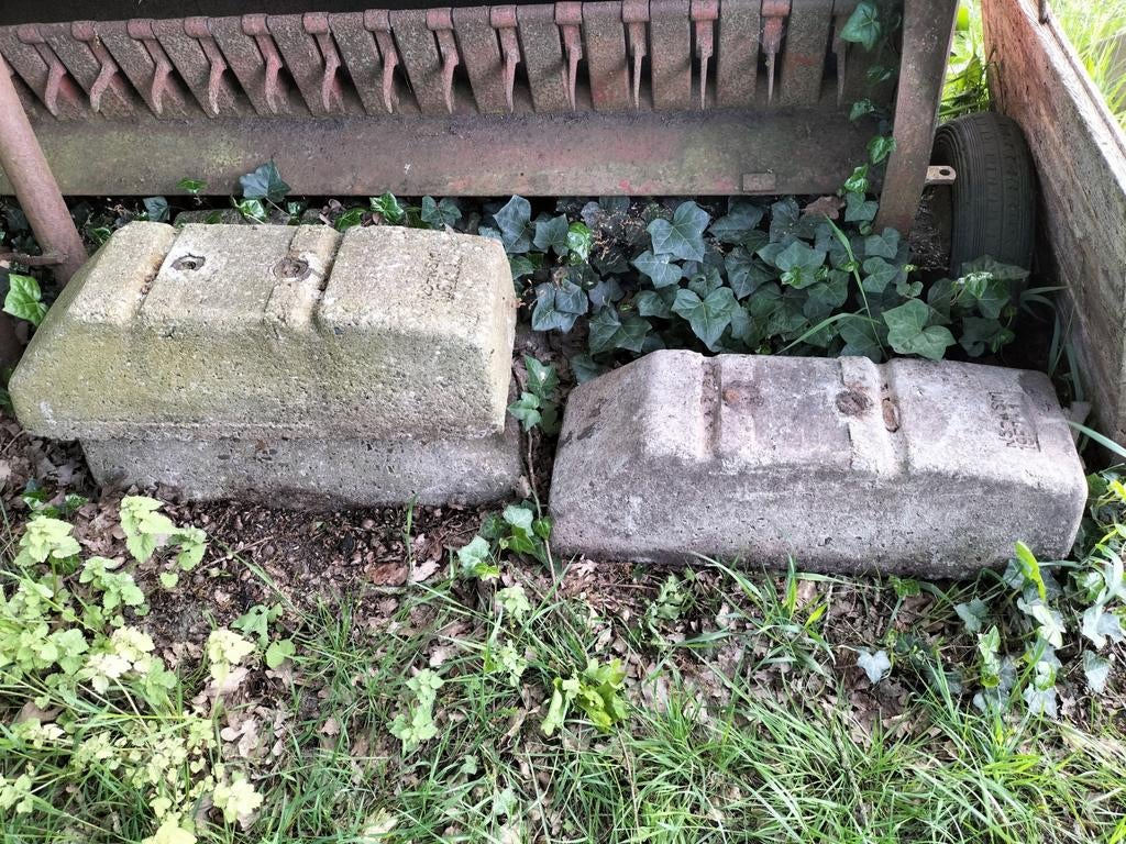 Betonblok beton blokken gewicht 4x, Ophalen, Gebruikt