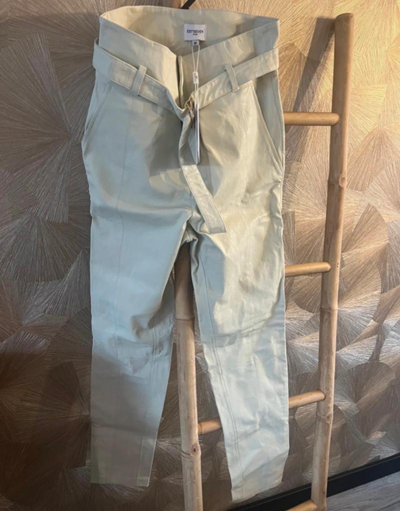 Est' Seven Paris Dames Broek Maat M - Nieuw met kaartje, Ophalen of Verzenden, Nieuw, Maat 38/40 (M), Beige