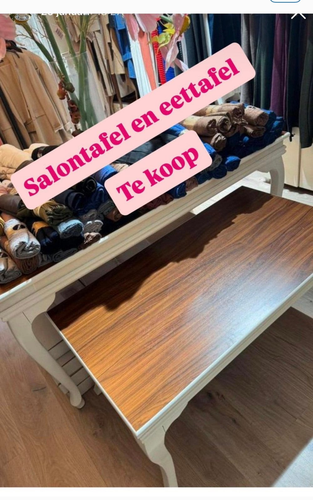 Set tafel, Ophalen