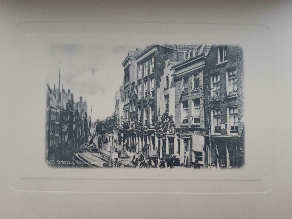 12/ lichtdruk 1906 Rotterdam, Haagsche Veer en Delftse Vaart, Ophalen of Verzenden