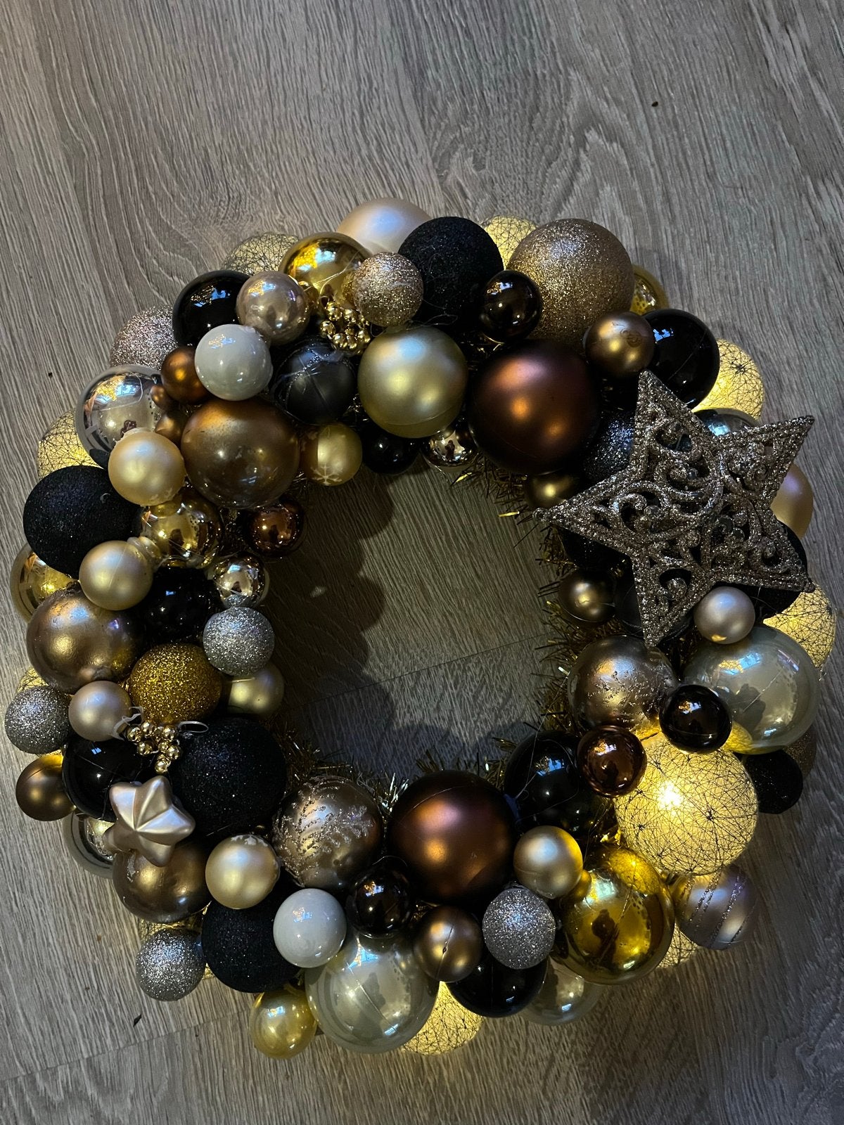 Kerstkrans met verlichting, Diversen, Ophalen, Nieuw