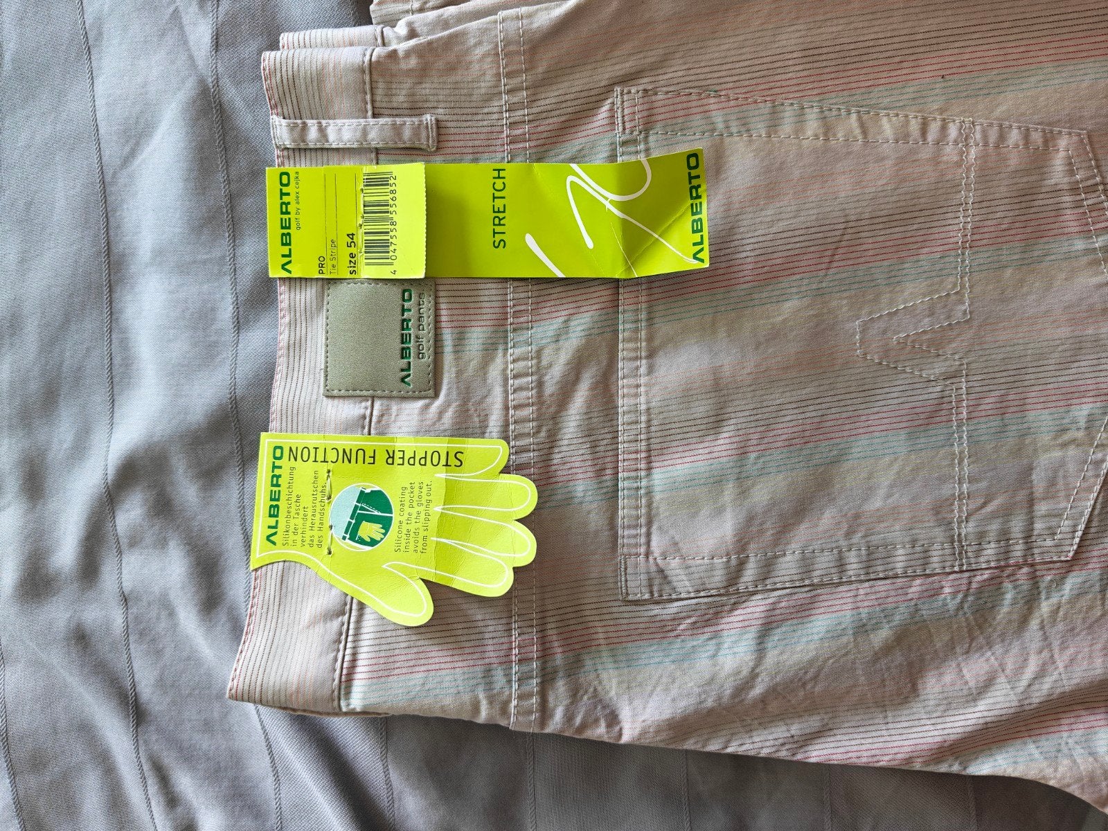 Alberto broek met strepen maat 54 - Nieuw met kaartjes, Ophalen of Verzenden, Nieuw, Kleding, Overige merken