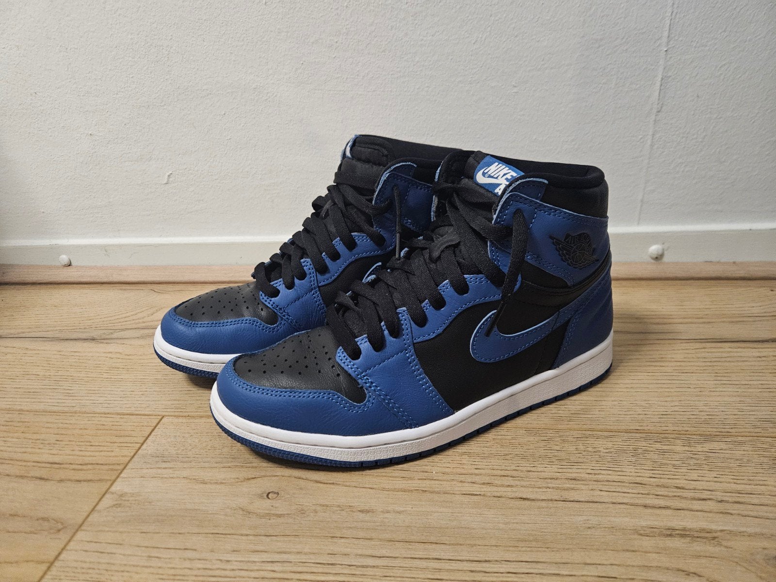Nike Jordan One Retro High OG Zwart-Blauw Maat 40,5, Kleding | Heren, Schoenen, Nike Jordan, Zwart, Ophalen of Verzenden, Sneakers of Gympen