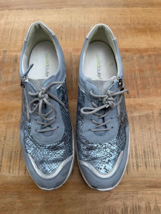 Waldläufer sneakers maat 7,5 (41) H amper gedragen, Ophalen of Verzenden, Zo goed als nieuw, Blauw, Sneakers of Gympen