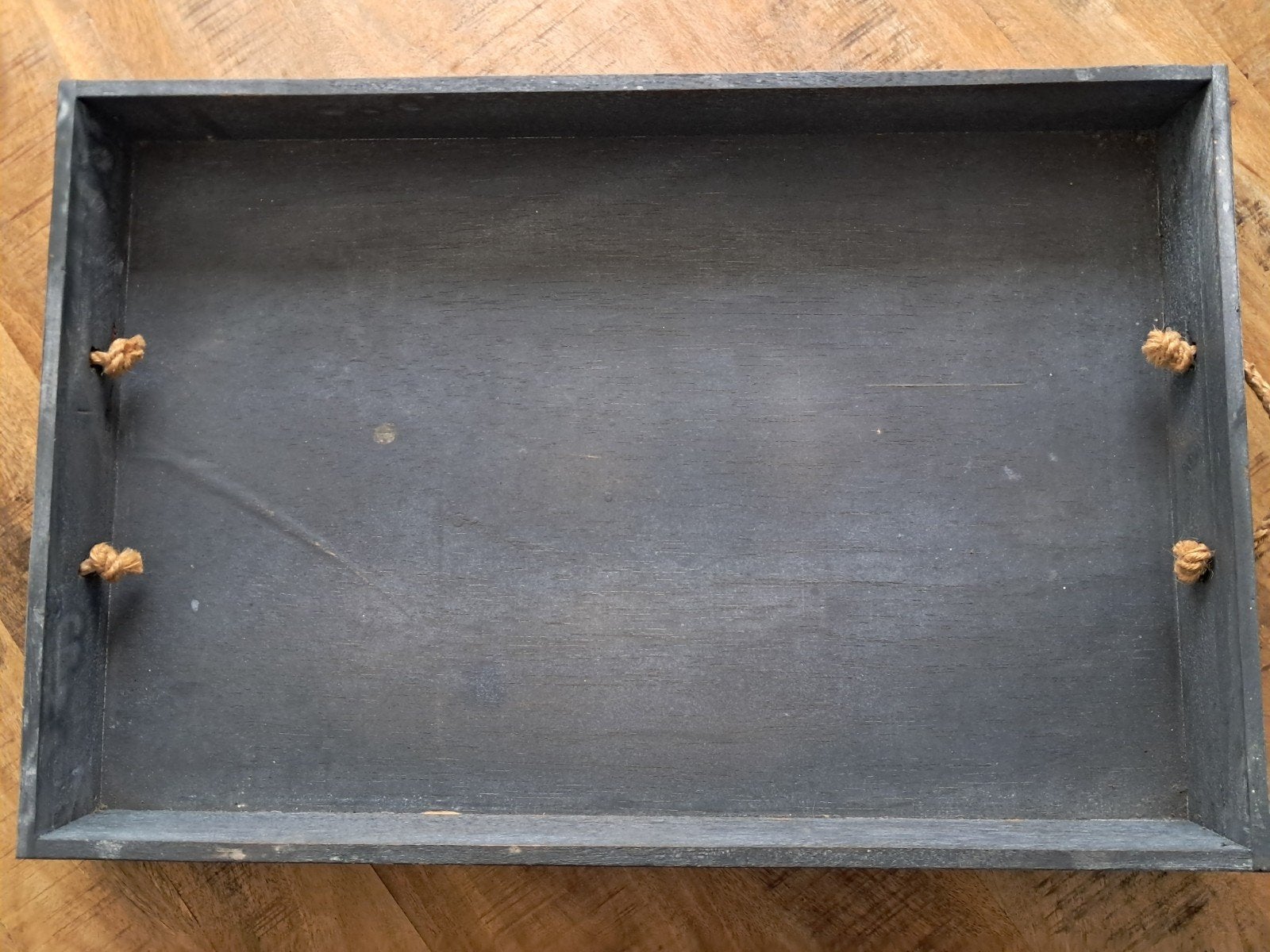 Grijs dienblad 38 x 59 cm, Gebruikt, Ophalen of Verzenden, Dienblad, Met opstaande rand