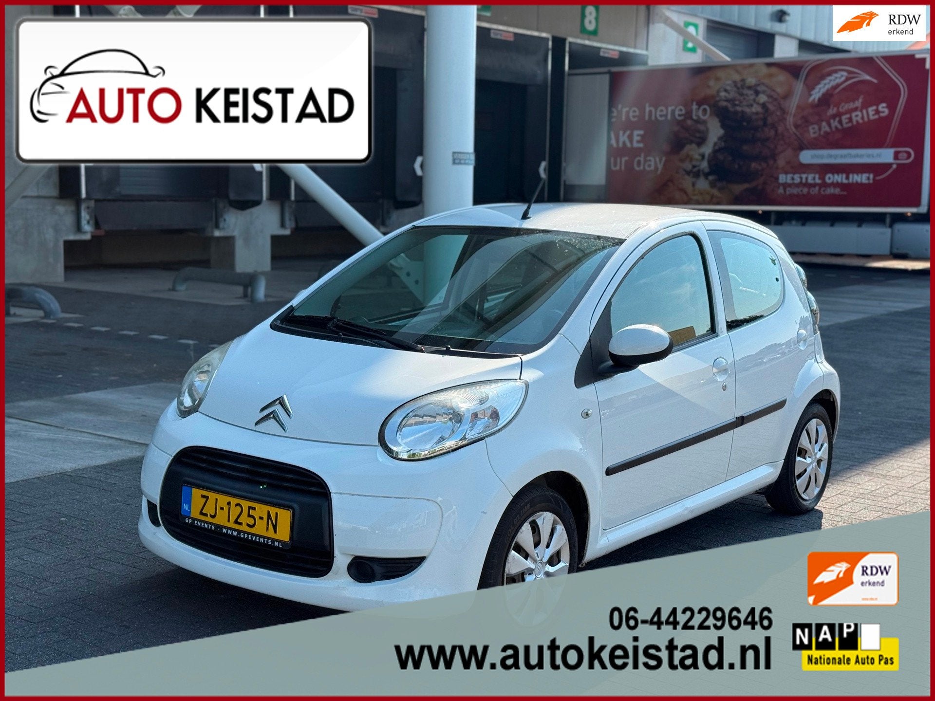Citroen C1 1.0-12V 5-DEURS AIRCO/ELEKTR. RAMEN/TOEREN TELLER, Voorwielaandrijving, Euro 5, Gebruikt, 4 stoelen