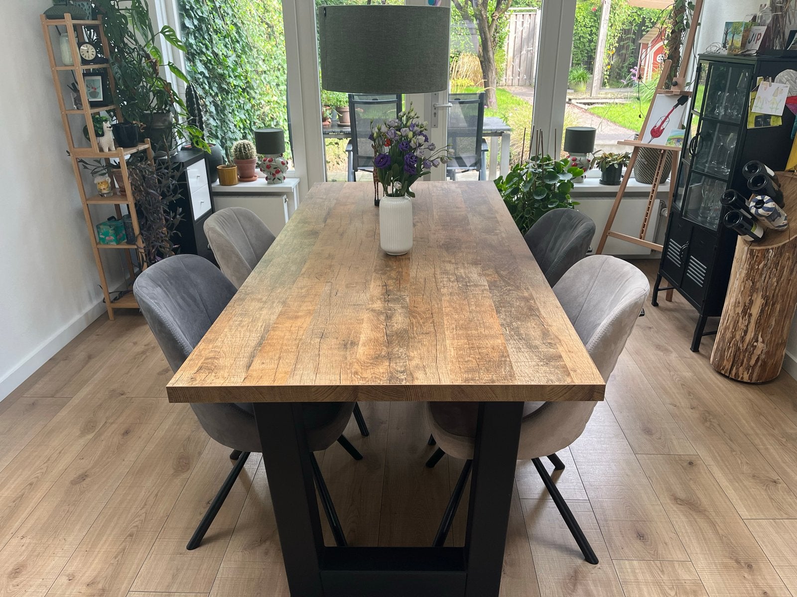 Happy@Home Eefje Eettafelstoelen (zonder tafel), Ophalen, Zo goed als nieuw, Vier, Stof